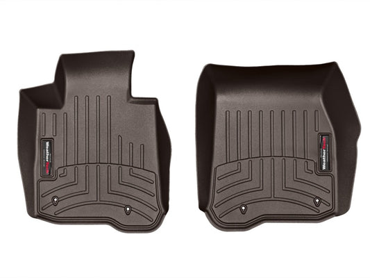 WeatherTech 2014+ BMW 4-Series Front FloorLiner - Cocoa - Graveyard Performance