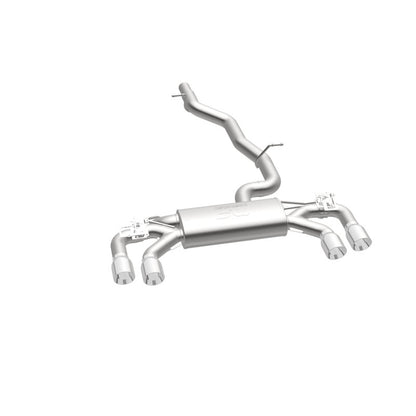 MagnaFlow Sys C/B 2015-2017 Volkswagen Golf R 3in Polished SS Quad Tip Split Rear Exit - Graveyard Performance