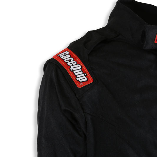 RaceQuip Black Chevron-5 Jacket SFI-5 - Medium