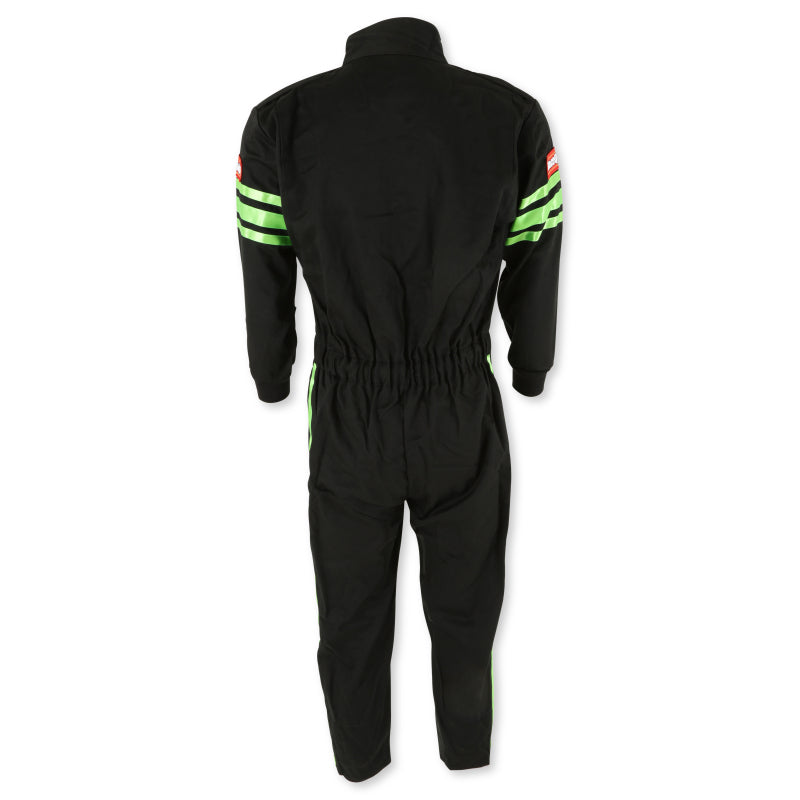 RaceQuip Green Trim SFI-1 JR. Suit - Kids XL - Graveyard Performance