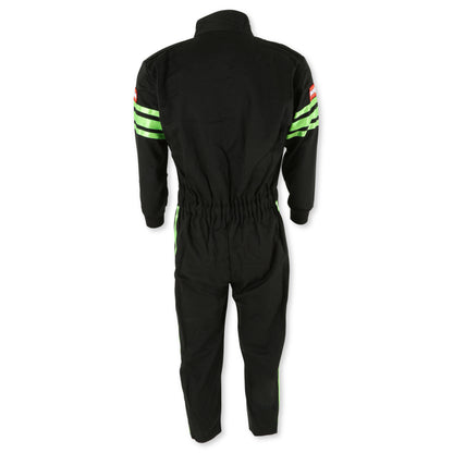 RaceQuip Green Trim SFI-1 JR. Suit - Kids XL - Graveyard Performance