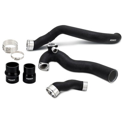 Mishimoto 2024+ Ford Mustang EcoBoost Charge Pipes -  Wrinkle Black - Graveyard Performance
