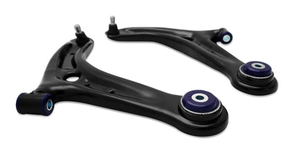 Superpro 13-17 Ford Fiesta Complete Front Lower Control Arm Kit (Caster Increase) - Graveyard Performance