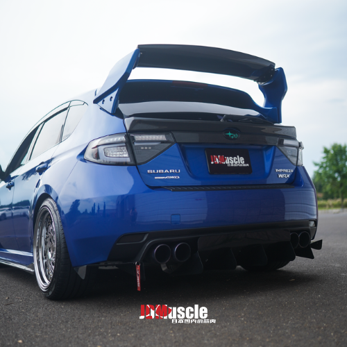 JDMuscle [08-14 WRX/STI] VS Style Spoiler w/ Brake Lights | ABS / Paint Matched / Partial Carbon Fiber