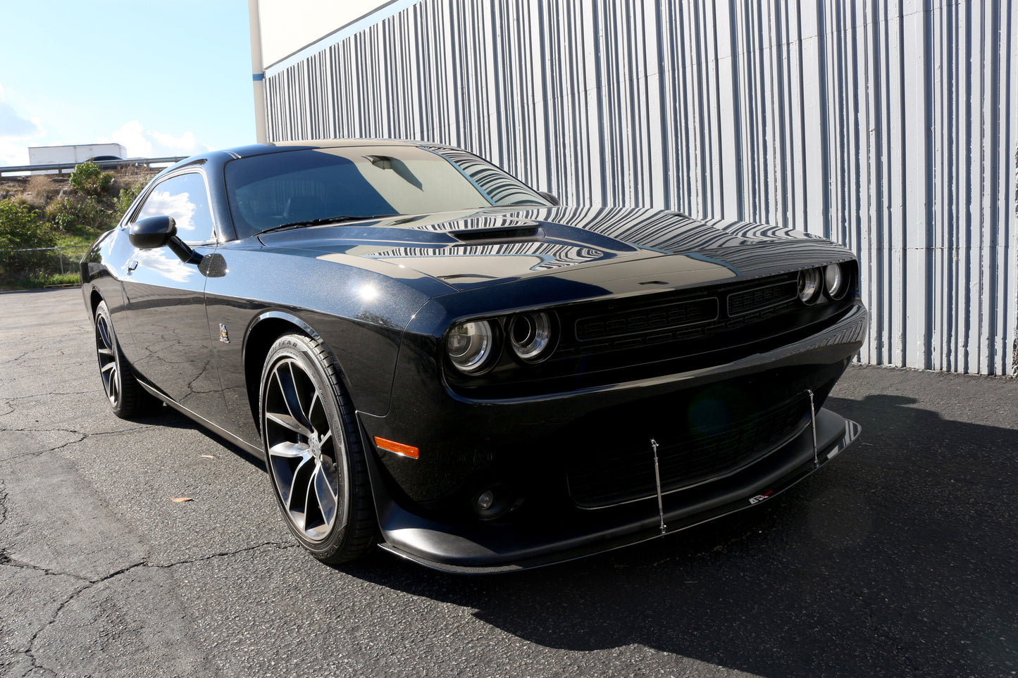 Dodge Challenger Scat Pack/ SRT Carbon Fiber Front Wind Splitter 2015 - 2023