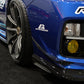 Subaru WRX STI Carbon Fiber Front Bumper Bottom Canards 2015-2017