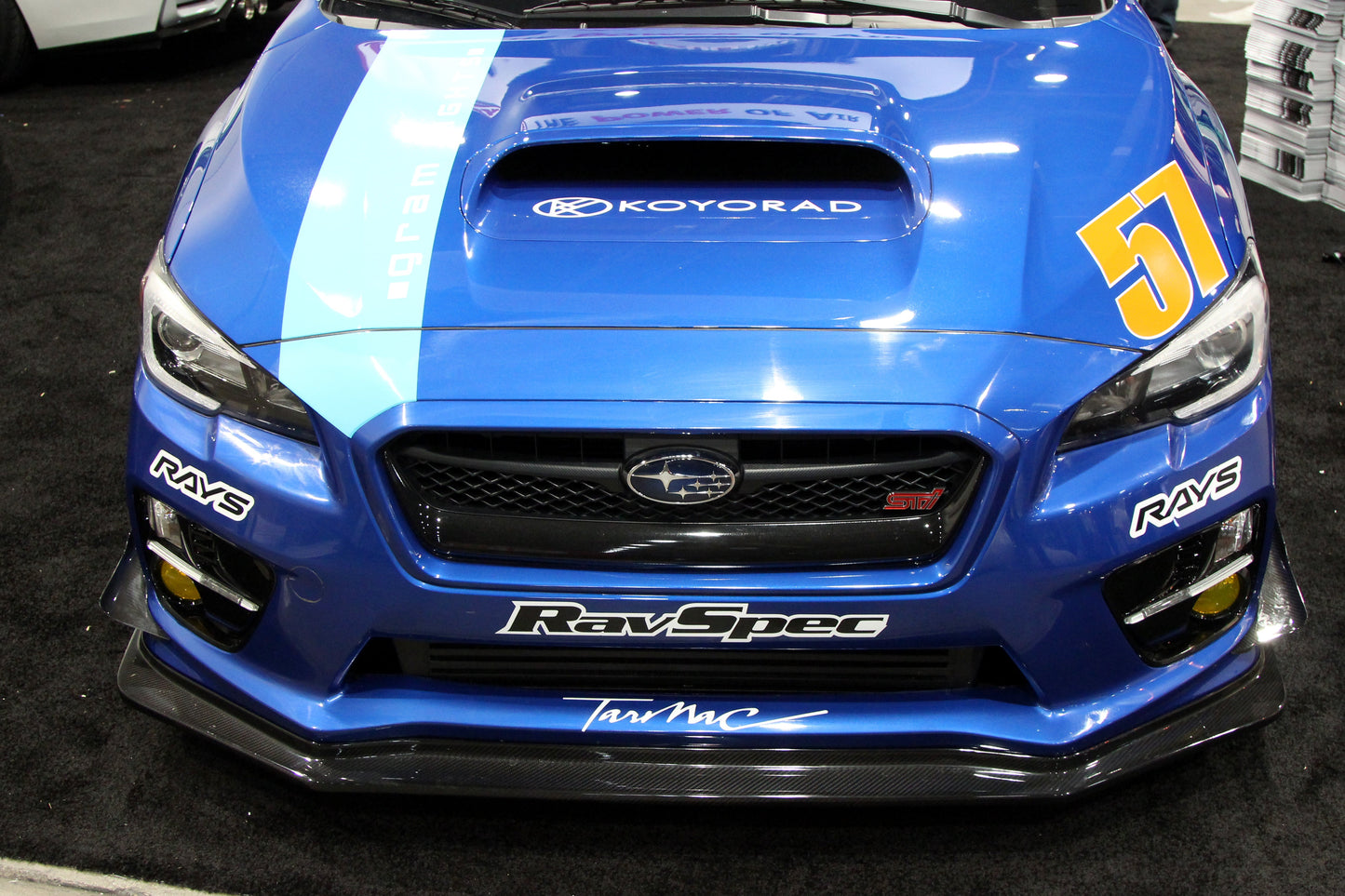 APR Performance Subaru WRX STI Carbon Fiber Front Bumper Bottom Canards 2015-2017