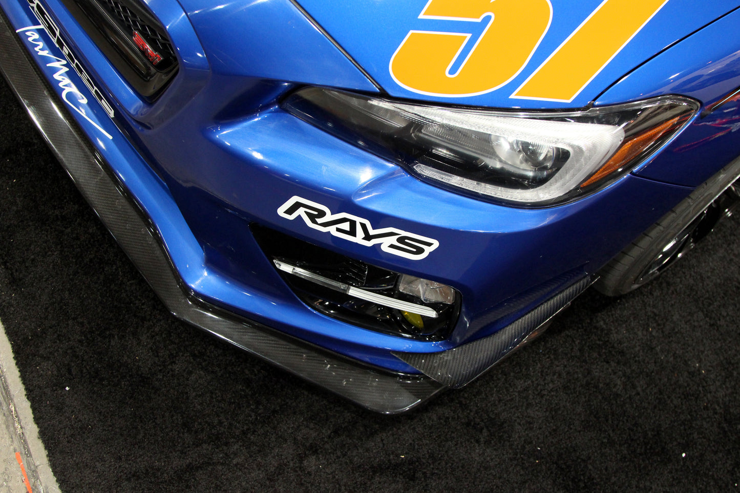 APR Performance Subaru WRX STI Carbon Fiber Front Bumper Bottom Canards 2015-2017