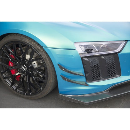 APR Performance Audi R8 Carbon Fiber Front Bumper Canards 2016-2018