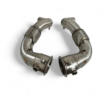 Palenon Performance BMW N63R & N63B Catless Race Downpipes - M550i, 750i, M850i, X5, X6, X7