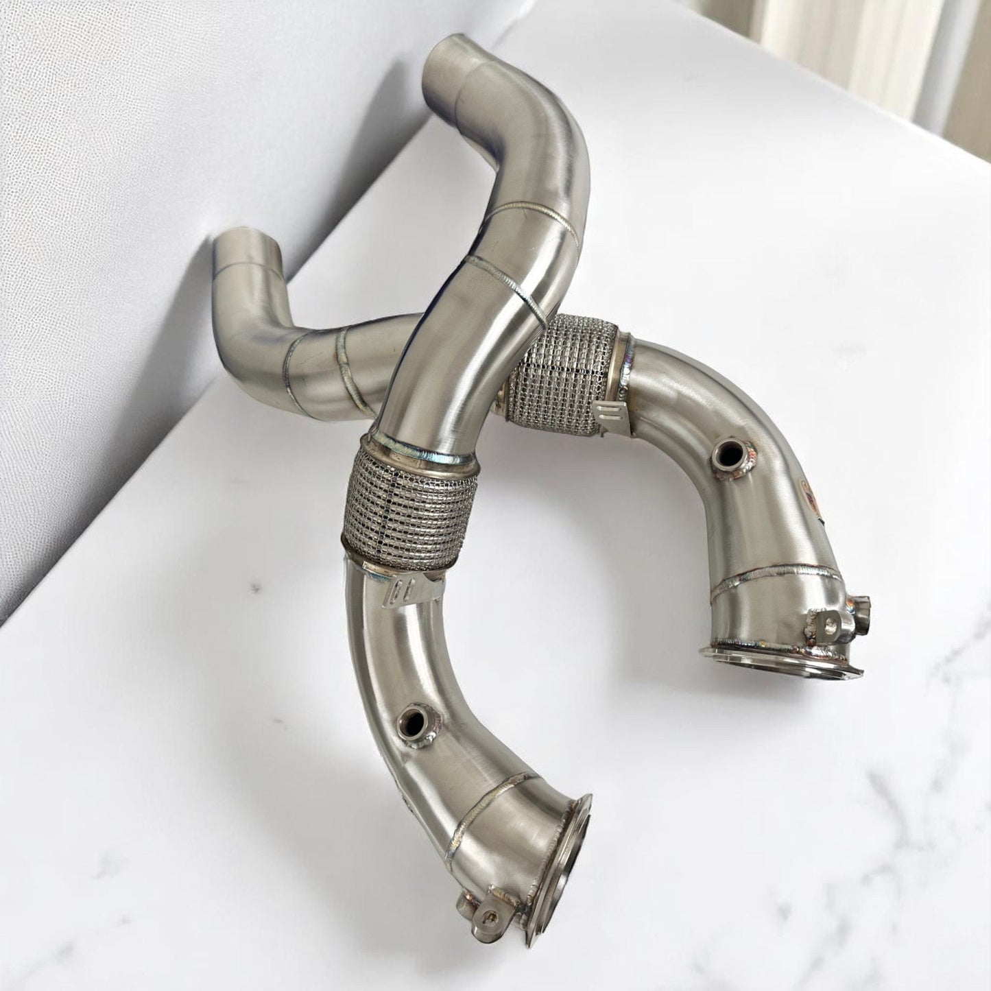 Palenon Performance BMW N63R & N63B Catless Race Downpipes - M550i, 750i, M850i, X5, X6, X7