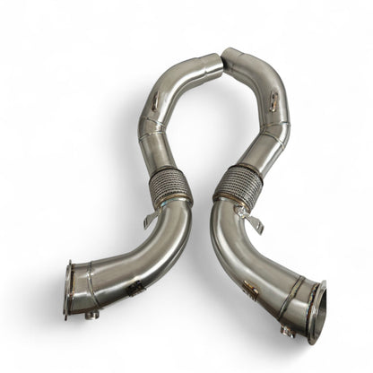 Palenon Performance BMW N63R & N63B Catless Race Downpipes - M550i, 750i, M850i, X5, X6, X7