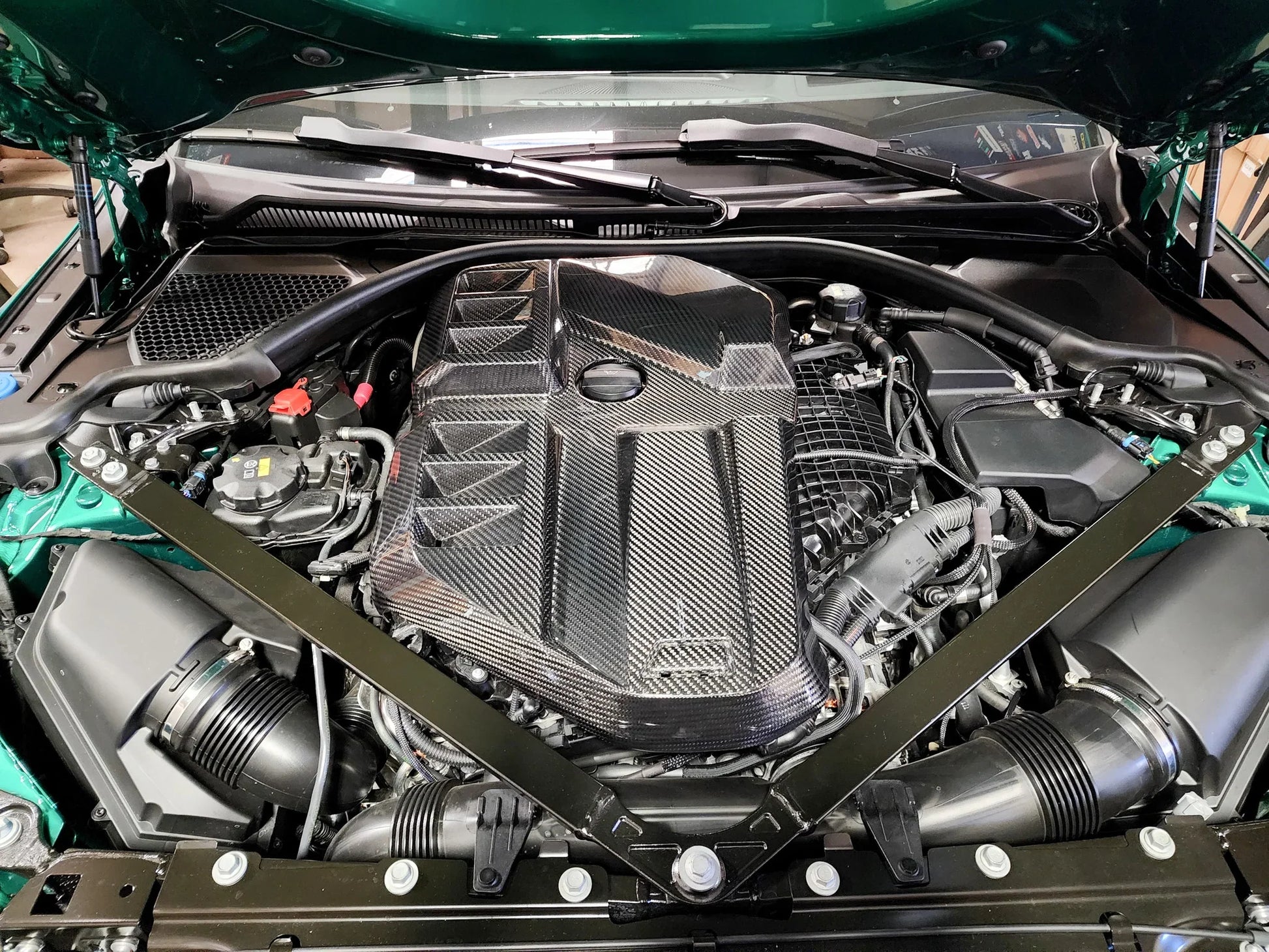 ARM Carbon Fiber S58 Engine Cover For BMW M3 M4 - Graveyard Performance