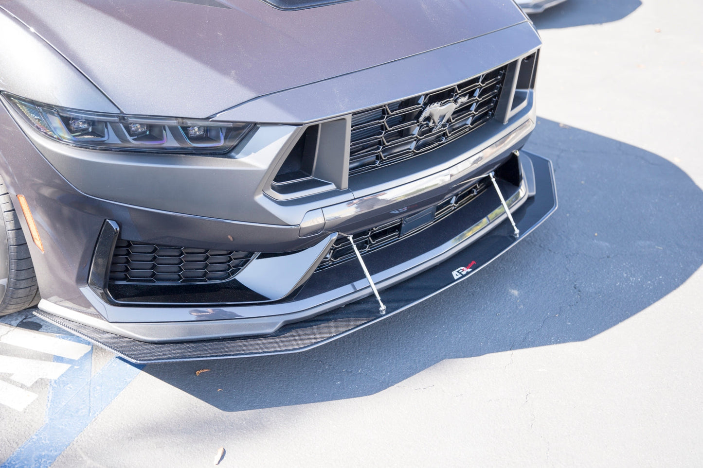 APR Performance Ford Mustang Carbon Fiber Dark Horse Base Front Wind Splitter 2024 - 2024