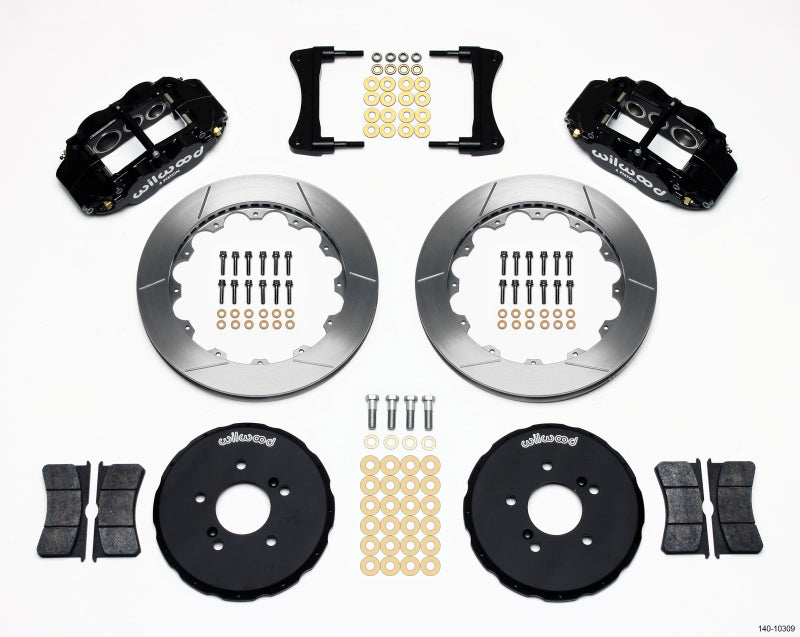 Wilwood Narrow Superlite 6R Front Hat Kit 12.88in Honda S2000 - Graveyard Performance