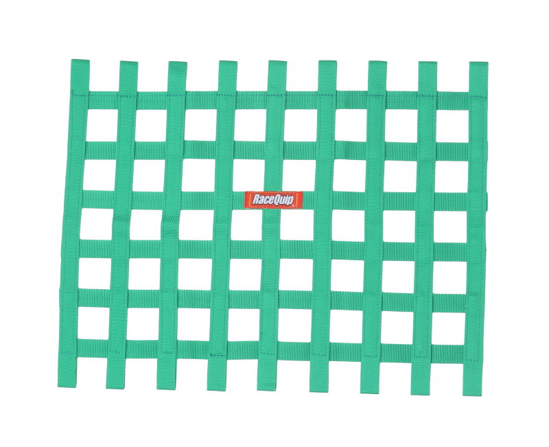 RaceQuip Green Ribbon Window Net - Graveyard Performance