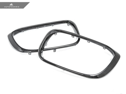 AutoTecknic Replacement Dry Carbon Grille Surround Set - F97 X3M | F98 X4M - Graveyard Performance