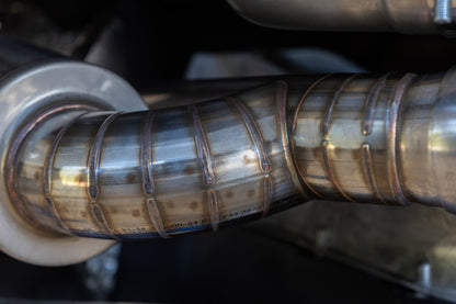 MBRP 20-24 Chevrolet Corvette C8 3in Active Cat Back Quad Split Rear Exit Exhaust w/ AFM Sims - Graveyard Performance