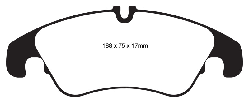EBC 11 Audi A6 2.0 Turbo Redstuff Front Brake Pads - Graveyard Performance