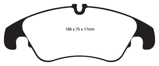 EBC 11 Audi A6 2.0 Turbo Redstuff Front Brake Pads - Graveyard Performance