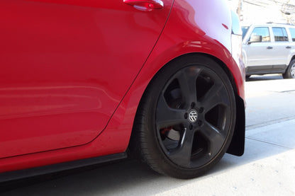 Rally Armor 15-21 MKVII VW Golf/GTI Black UR Mud Flap w/Grey Logo - Graveyard Performance