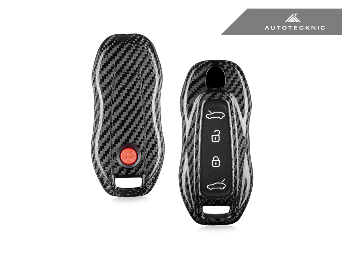 AutoTecknic Dry Carbon Key Remote Trim - Porsche Macan EV 2024-Up - Graveyard Performance