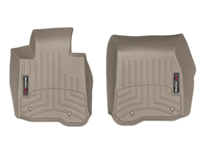 WeatherTech 14+ BMW 4-Series Front FloorLiner - Tan - Graveyard Performance