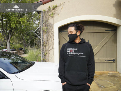 AutoTecknic Official Premium Hoodie - Black - Graveyard Performance