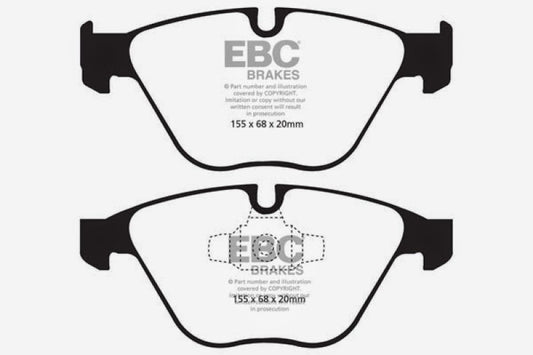 EBC 13+ BMW X1 2.0 Turbo (28i) Ultimax2 Front Brake Pads - Graveyard Performance