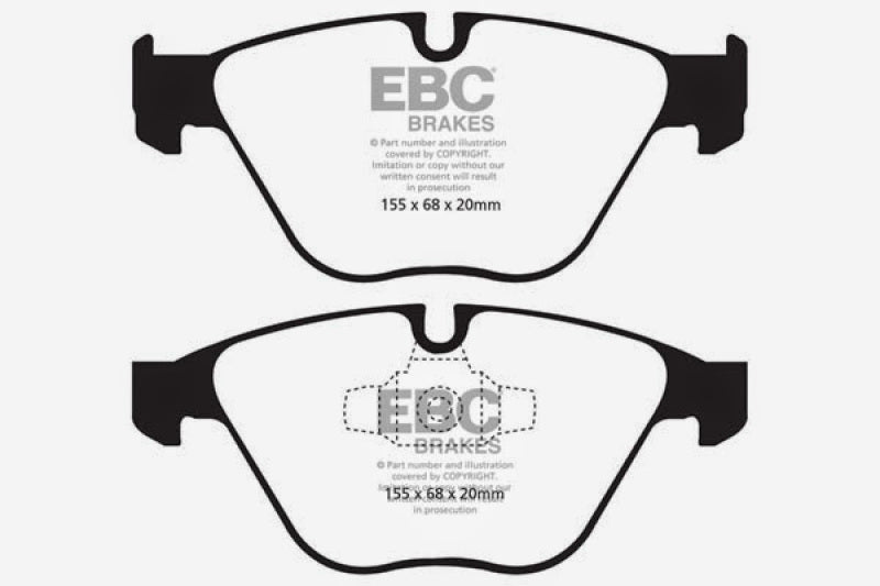 EBC 10-12 BMW 335i xDrive (E90/E92) Bluestuff Front Brake Pads - Graveyard Performance