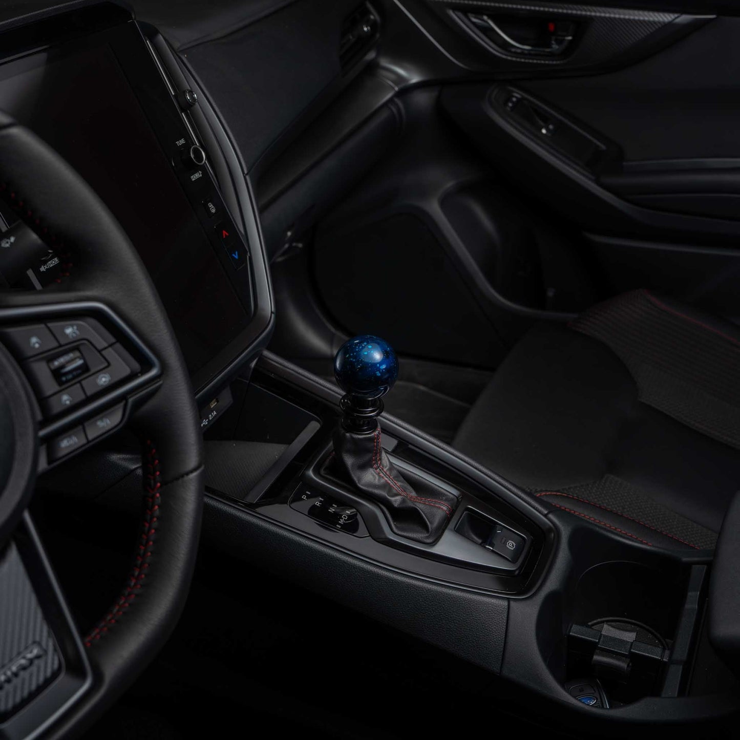 Billetworkz Automatic Shifter - Blue Cosmic Space - Fits Subaru CVT: WRX (2022+), Crosstrek (2024), Forester (2025+), Impreza (2024), Legacy/Outback (2015+)
