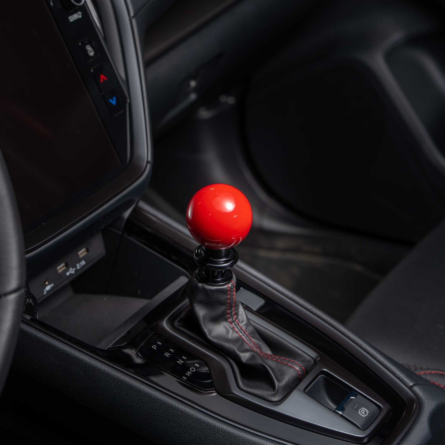 Billetworkz Automatic Shifter - Gloss Red - Fits Subaru CVT: WRX (2022+), Crosstrek (2024), Forester (2025+), Impreza (2024), Legacy/Outback (2015+)