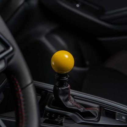 Billetworkz Automatic Shifter - Gloss Yellow - Fits Subaru CVT: WRX (15–21), Crosstrek (13–23), Forester (14–18), Impreza (12–23), Legacy/Outback (10–14)