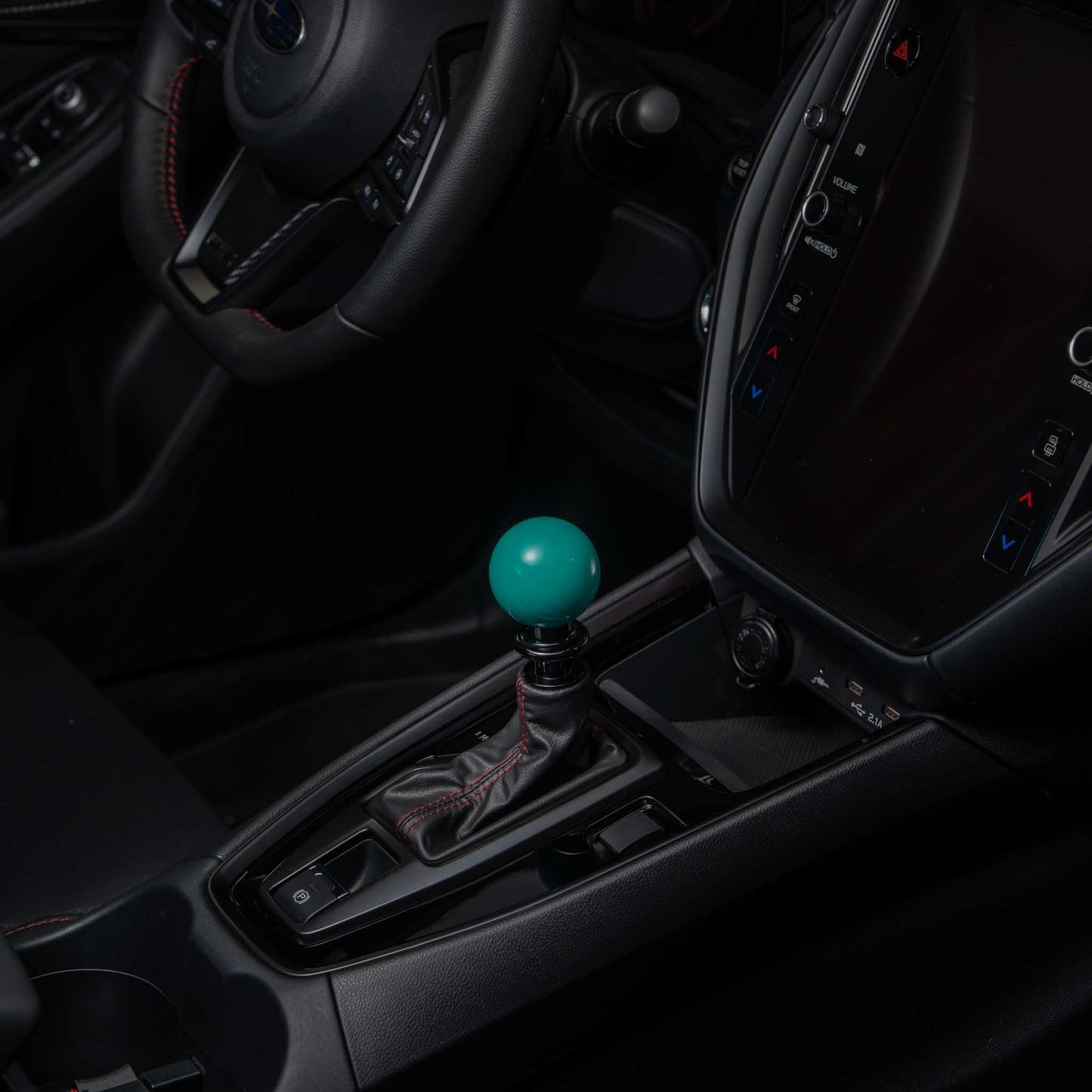 Billetworkz Automatic Shifter - Hyper Teal - Fits Subaru CVT: WRX (2022+), Crosstrek (2024), Forester (2025+), Impreza (2024), Legacy/Outback (2015+)