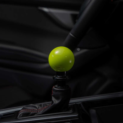 Billetworkz Automatic Shifter - Neon Yellow - Fits Subaru CVT: WRX (15–21), Crosstrek (13–23), Forester (14–18), Impreza (12–23), Legacy/Outback (10–14)