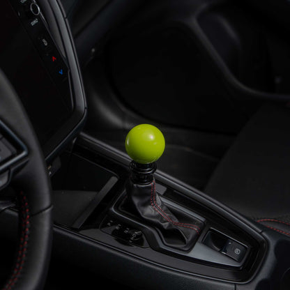 Billetworkz Automatic Shifter - Neon Yellow - Fits Subaru CVT: WRX (15–21), Crosstrek (13–23), Forester (14–18), Impreza (12–23), Legacy/Outback (10–14)