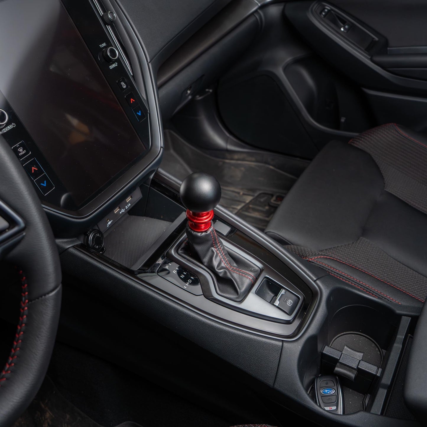 Billetworkz Automatic Shifter - Matte Black - Fits Subaru CVT: WRX (2022+), Crosstrek (2024), Forester (2025+), Impreza (2024), Legacy/Outback (2015+)