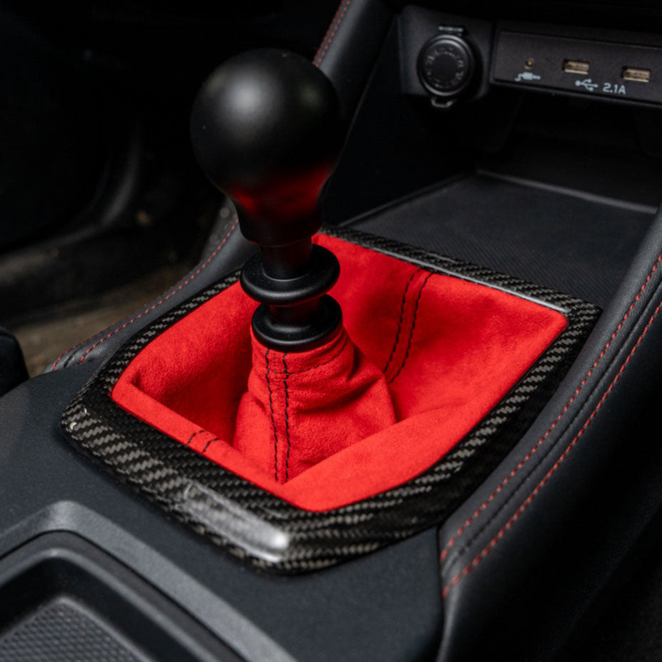 Billetworkz Premium Alcantara Shift Boot – Subaru STI 2015–2021 - Graveyard Performance