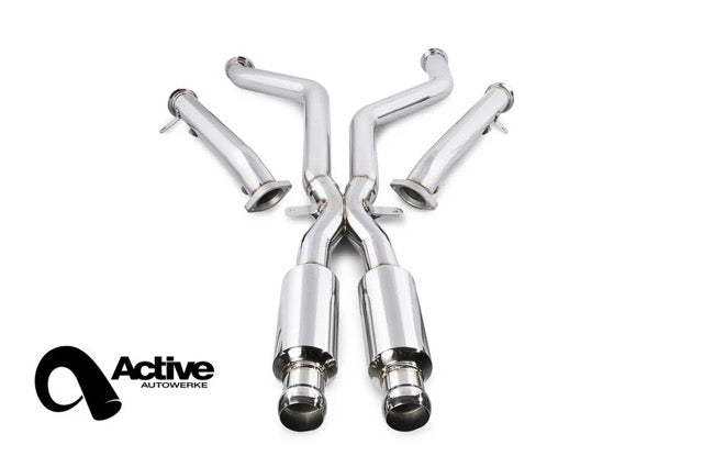 Active Autowerke E9X M3 Signature X Pipe w/ Straight Pipes (Race) - X-PIPE RACE Version - Graveyard Performance