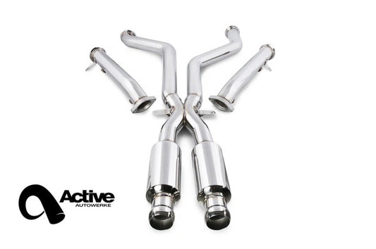 Active Autowerke E9X M3 Signature X Pipe w/ Straight Pipes (Race) - X-PIPE RACE Version - Graveyard Performance