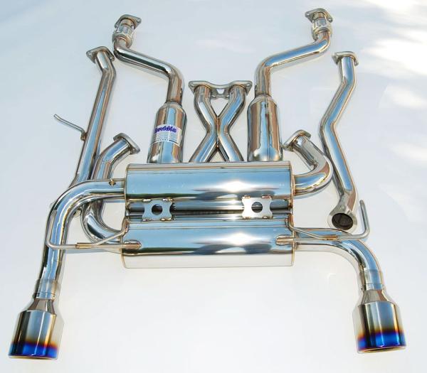 Invidia 07+ Infiniti G37 Coupe Gemini Single Layer Titanium Tip Cat-back Exhaust - Graveyard Performance