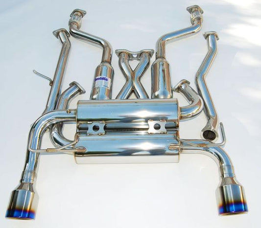 Invidia 07+ Infiniti G37 Coupe Gemini Single Layer Titanium Tip Cat-back Exhaust - Graveyard Performance