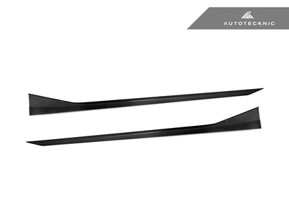 AutoTecknic Dry Carbon Fiber Side Skirt Extension Set - G90/ G99 M5 - Graveyard Performance
