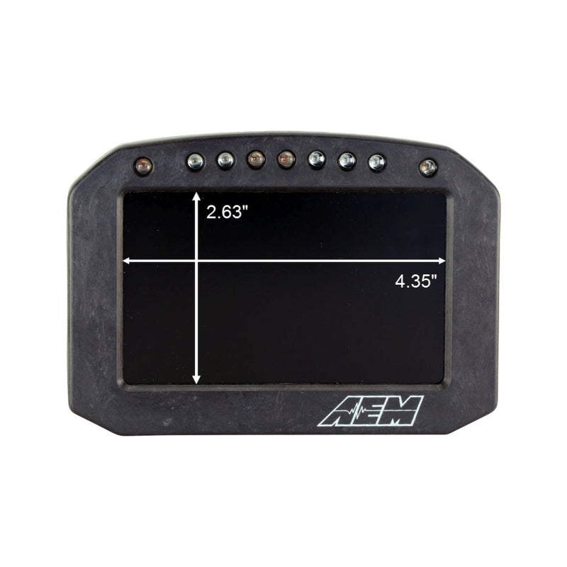 AEM CD-5LG Carbon Logging Flush Digital Dash Display w/ Internal 20Hz GPS & Antenna - Graveyard Performance