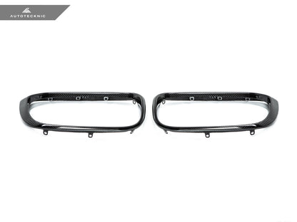 AutoTecknic Replacement Dry Carbon Grille Surround Set - F97 X3M | F98 X4M - Graveyard Performance
