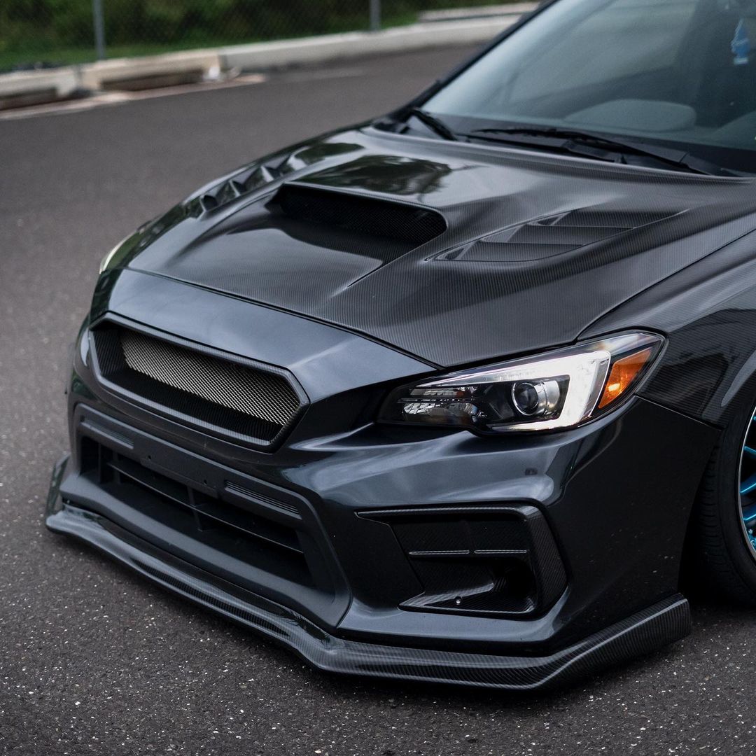 JDMuscle [15-21 WRX/STI] Carbon Fiber Hood V2 w/ Heat Extract