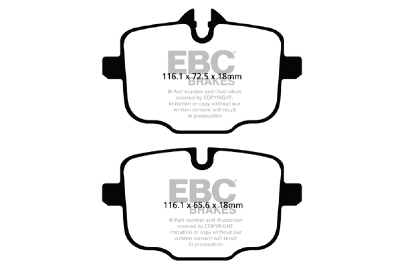 EBC 2021+ BMW M3/M4 3.0TT (G80/G82/G83 w/Cast Iron Rotors) Redstuff Rear Brake Pads - Graveyard Performance