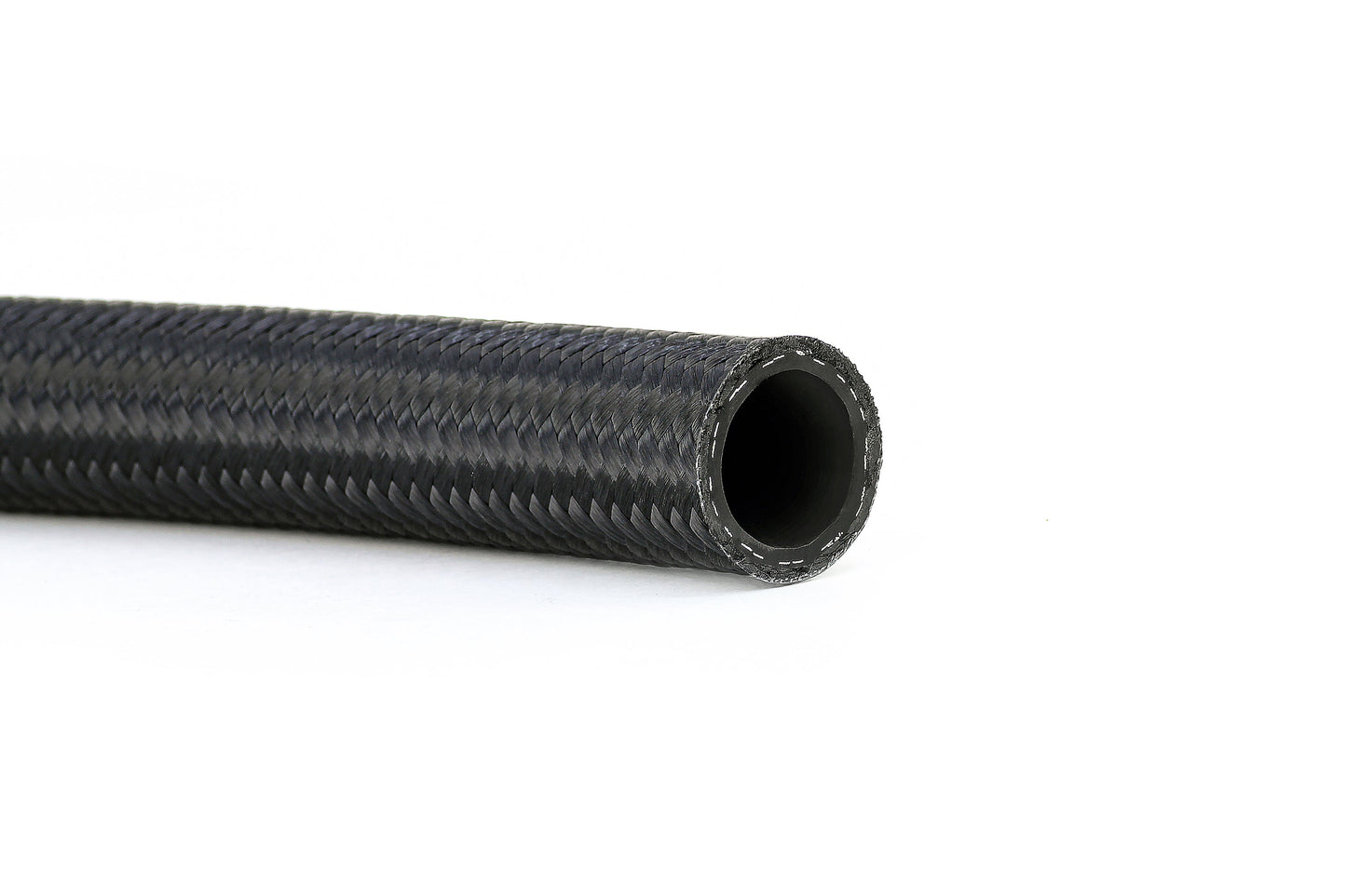 HPS Performance -16 Nylon Stainless Steel Braided Hose, Black
