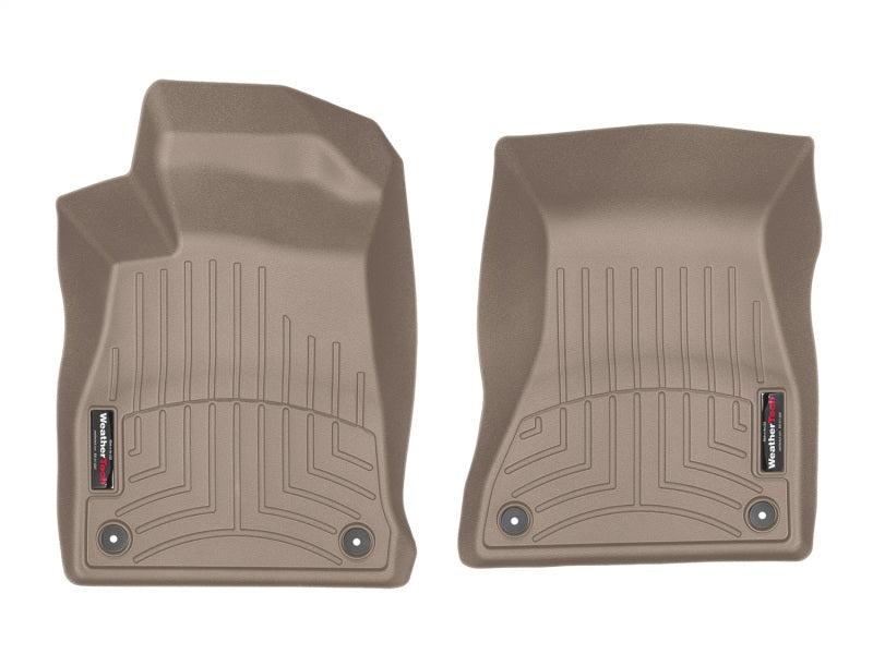 WeatherTech 2017+ Audi A4 (Sedan) Front FloorLiner - Tan - Graveyard Performance