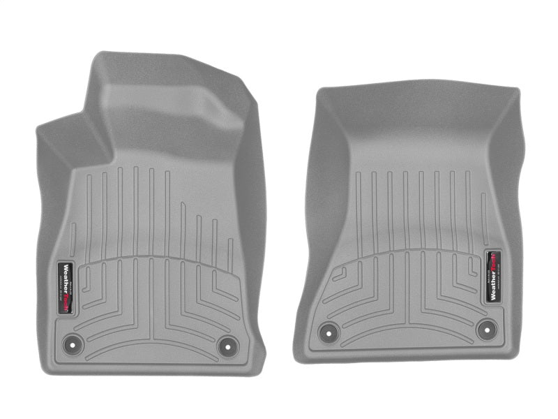 WeatherTech 2017+ Audi A4 (Sedan) Front FloorLiner - Grey - Graveyard Performance